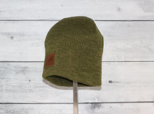 Adult Acrylic/Wool Beanie in Green