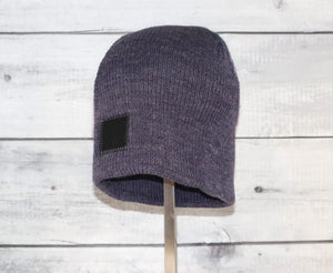 Adult Acrylic/Wool Beanie in Purple