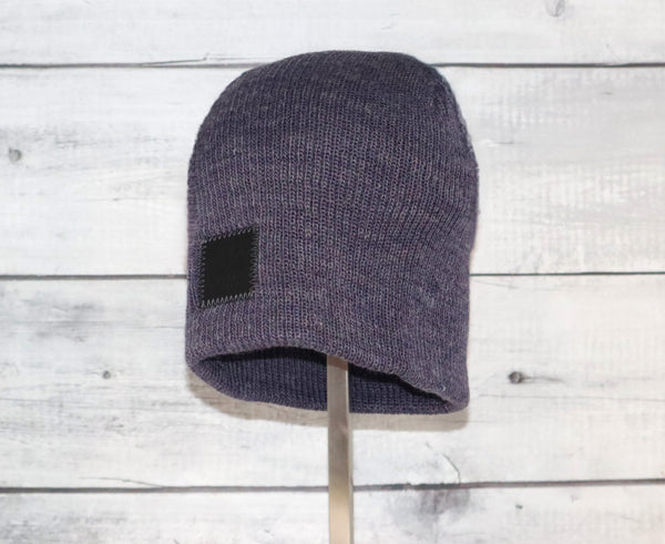 Adult Acrylic/Wool Beanie in Purple