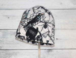 Adult Fleece Cap in Spooky Halloween