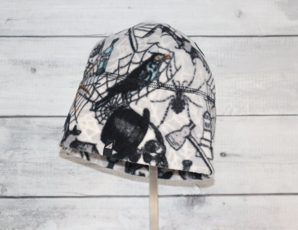 Adult Fleece Cap in Spooky Halloween