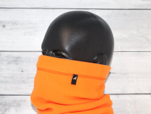 Adult Fleece Neck Gaiter in Neon Orange