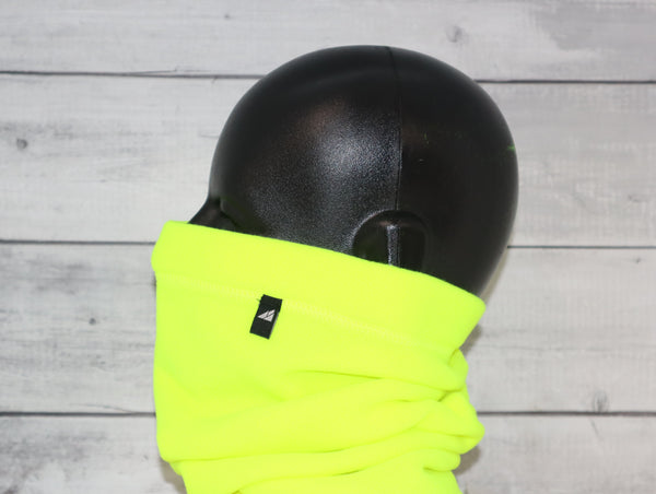 Adult Fleece Neck Gaiter in Neon Yellow