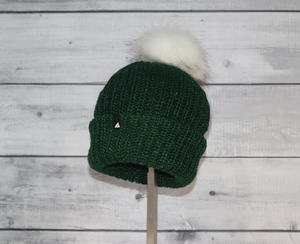 Child Sparkle Hat in Green with Gold Sparkles