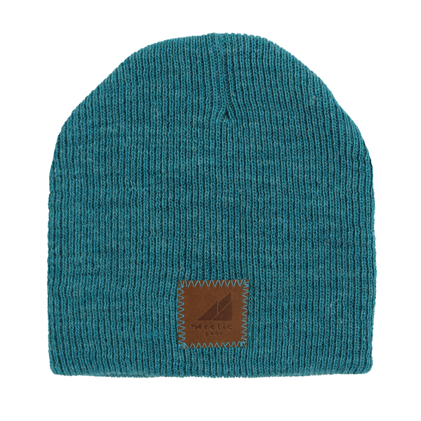Adult Acrylic/Wool Beanie in Teal Blue