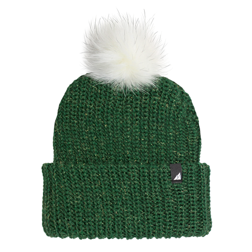 Child Sparkle Hat in Green with Gold Sparkles