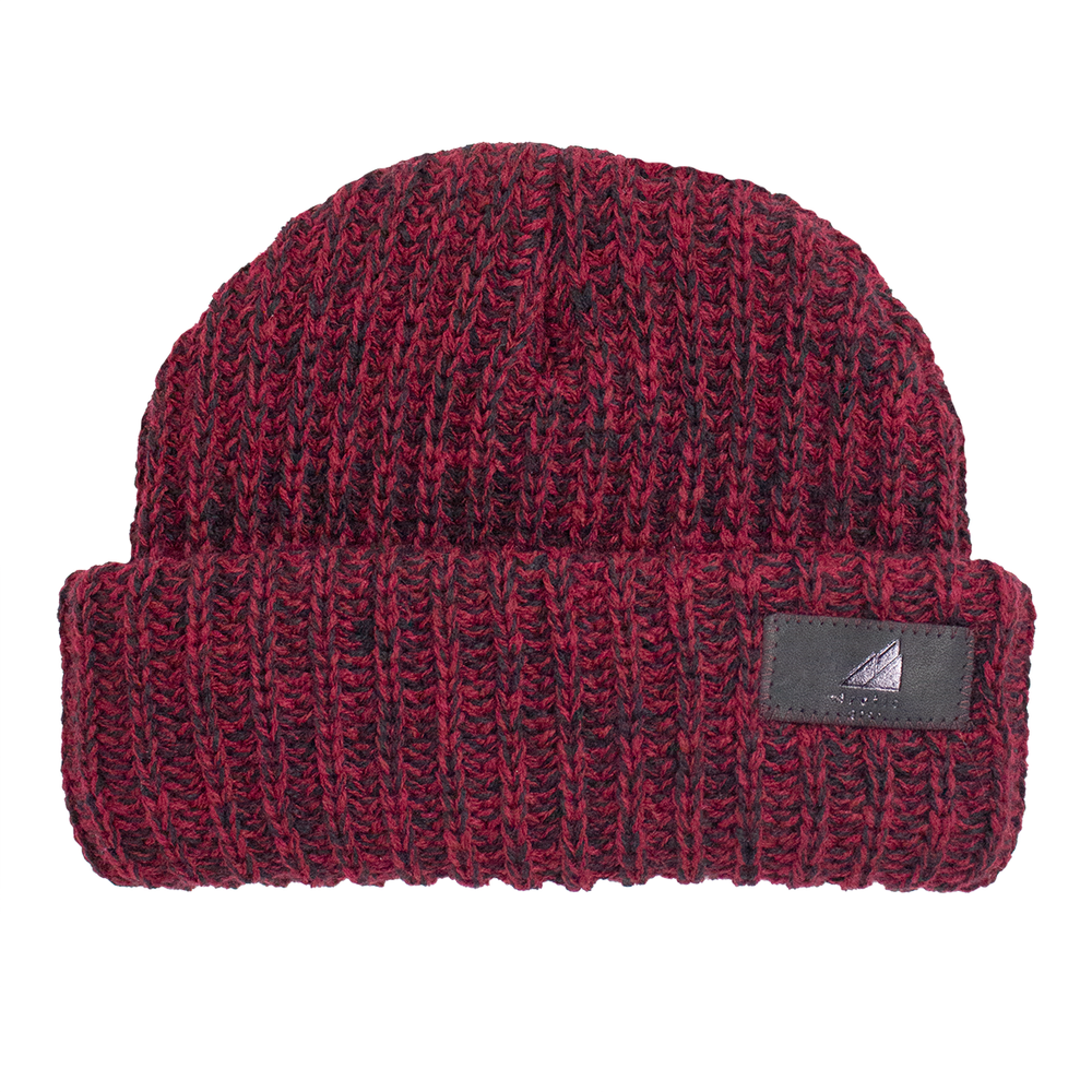 Toddler Acrylic Ribbed Cuff in Red and Black