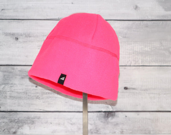Adult Fleece Cap in Neon Pink