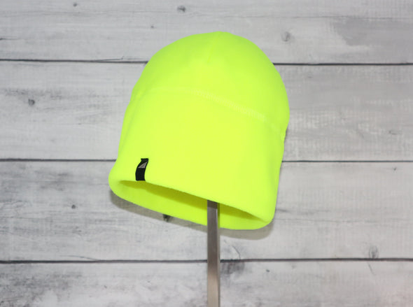 Adult Fleece Cap in Neon Yellow