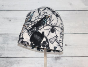 Adult Fleece Cap in Spooky Halloween