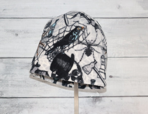 Adult Fleece Cap in Spooky Halloween