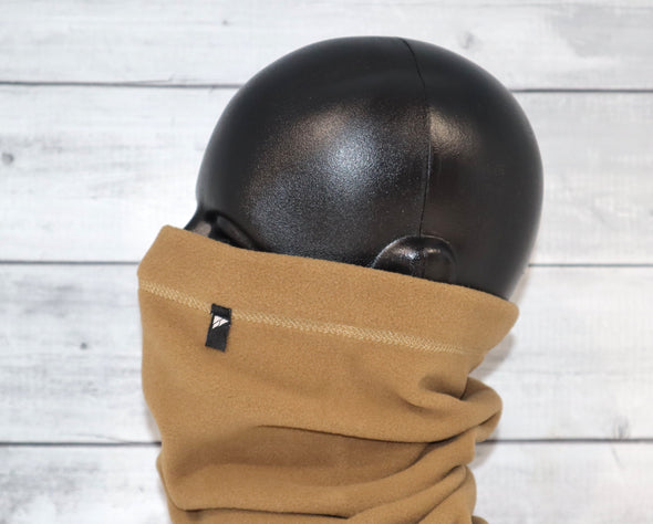 Adult Fleece Neck Gaiter in Brown