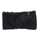 Adult High Piled Fleece Knotted Headband in Black 