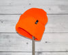 Adult Versatile Wool Watch Cap in Orange
