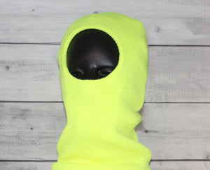 Child Acrylic Balaclava in Neon Yellow