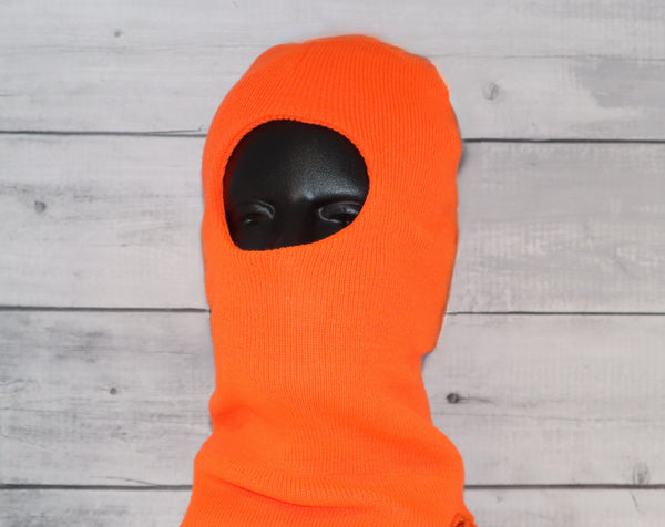 Child Acrylic Balaclava in Orange