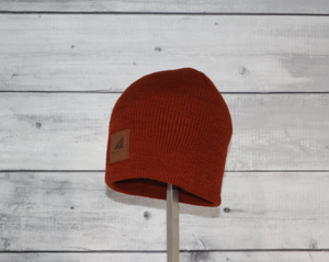 Child Acrylic/Wool Beanie in Dark Orange