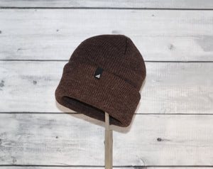 Child Acrylic/Wool Watch Cap in Brown