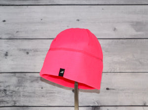 Child Fleece Cap in Neon Pink 