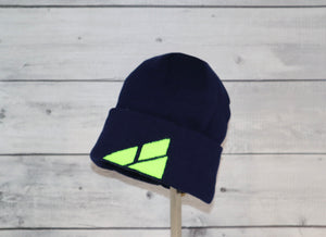 Child Specialty Hat in Blue and Green with Cuff