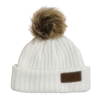 Infant Cotton Cuff Hat with Pom Sale