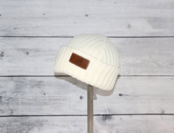 Infant Acrylic Ribbed Cuff in White