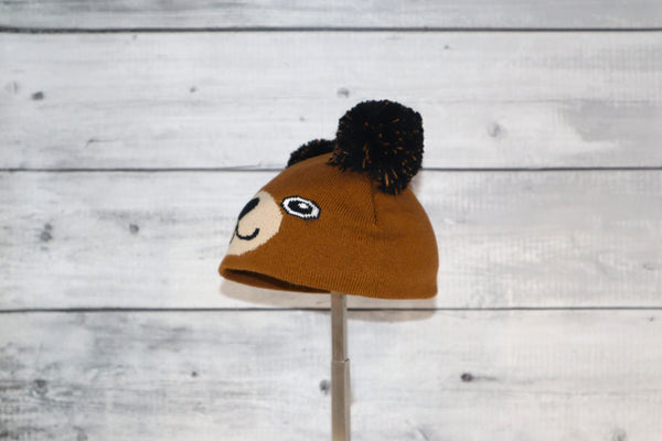 Infant Specialty Hat in Brown Bear Design
