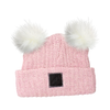 Toddler Cotton Cuff Hat with Double Poms Sale