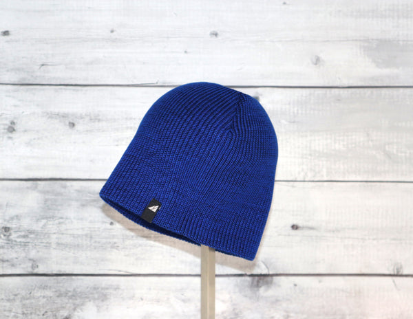 Toddler Acrylic Beanie in Blue and Black