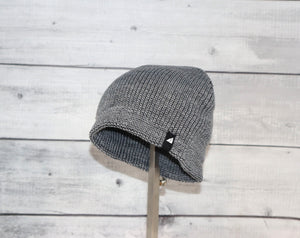 Toddler Acrylic Beanie in Gray and Black