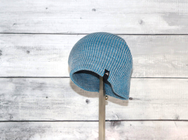 Toddler Acrylic Beanie in Gray and Blue