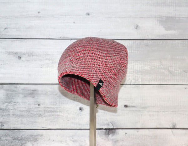 Toddler Acrylic Beanie in Gray and Red