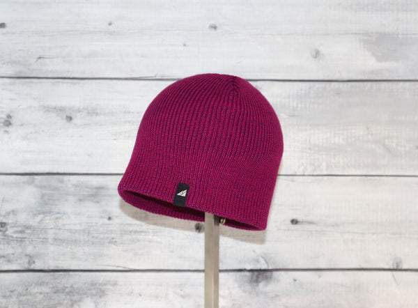 Toddler Acrylic Beanie in Plum and Purple