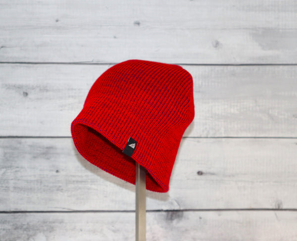 Toddler Acrylic Beanie in Red and Blue