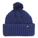 Toddler Acrylic Ribbed Cuff with Matching Pom in Navy