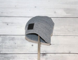 Toddler Acrylic/Wool Beanie in Gray