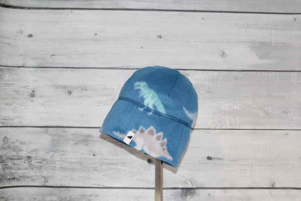 Toddler Fleece Cap in Blue Dino