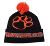 Waterloo Cuffed Hat with Paw Print and Pom