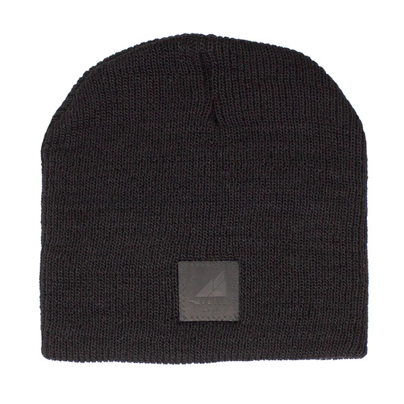Adult Acrylic/Wool Beanie in Black