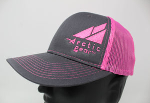 Adult Baseball Cap in Gray and Pink