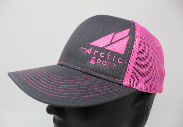 Adult Baseball Cap in Gray and Pink