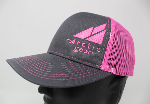 Adult Baseball Cap in Gray and Pink