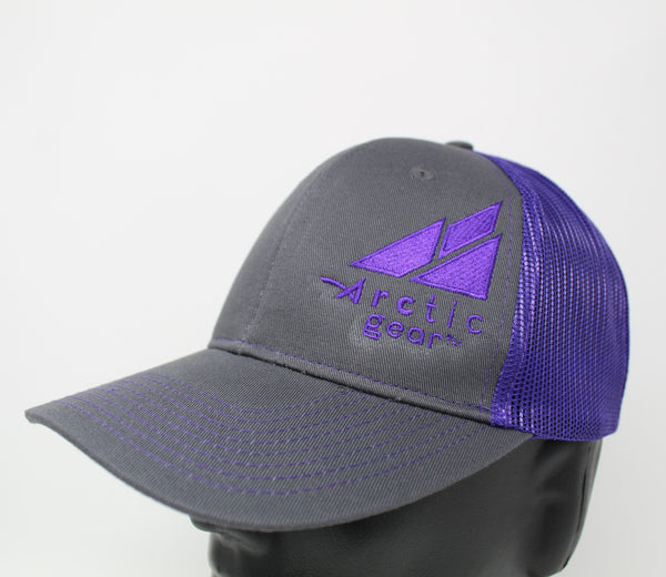 Adult Baseball Cap in Gray and Purple