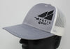 Adult Baseball Cap in Gray and White