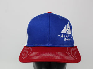 Adult Baseball Cap in Red, White, and Blue