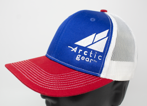 Adult Baseball Cap in Red, White, and Blue