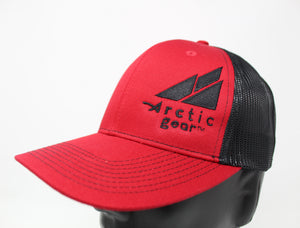 Adult Baseball Cap in Red and Black