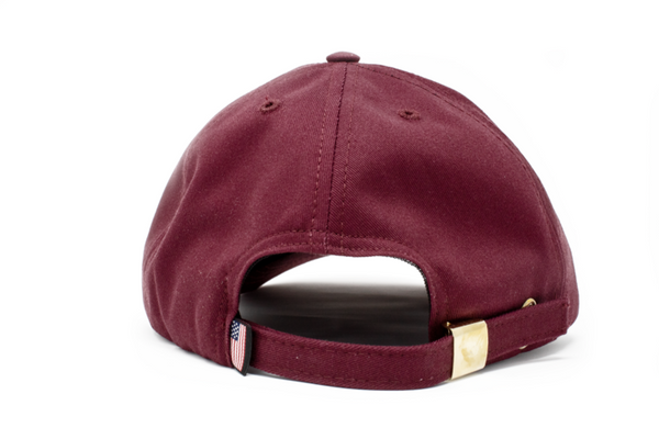 Adult Cap in Wine - Back of Hat