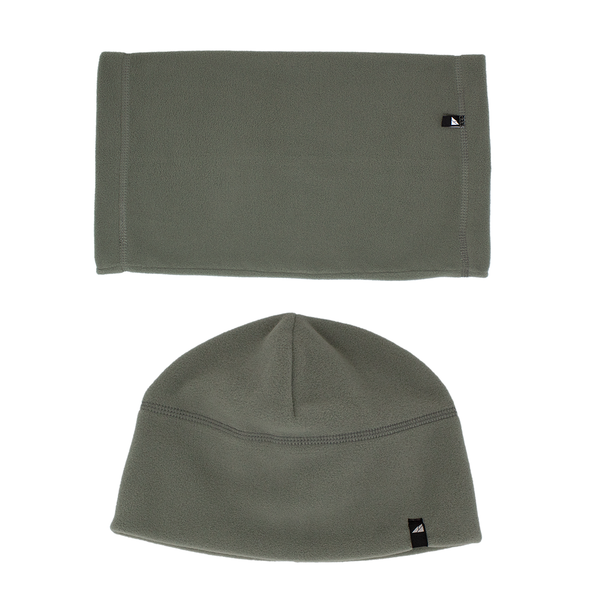 Adult Fleece Cap and Gaiter Set in Green