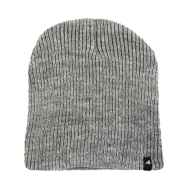 Adult Soft Wool Slouchy Beanie in Light Gray
